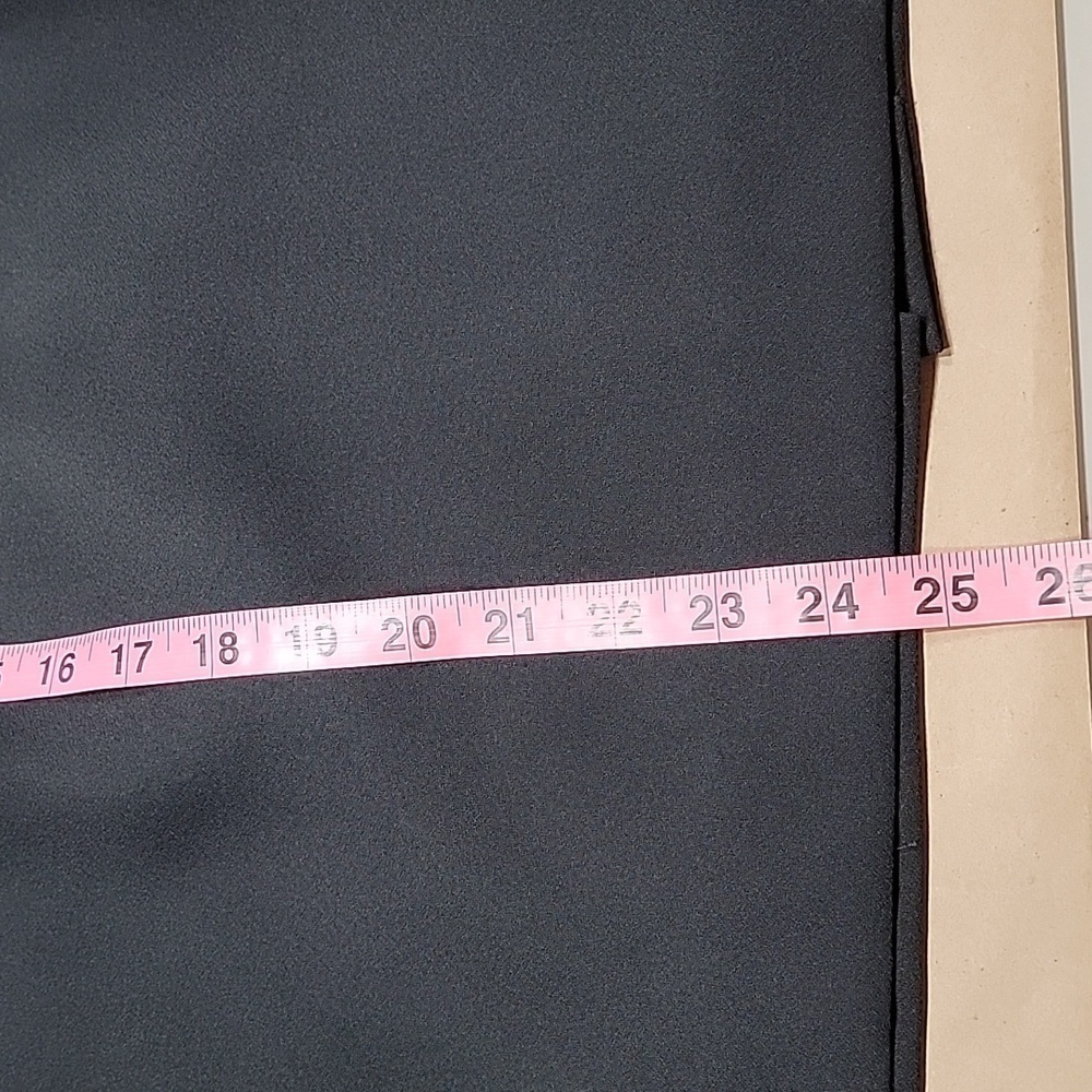 Criscione New York Size S Black Vintage Pencil Skirt Pleated Side Waist, Lined - Picture 8 of 10